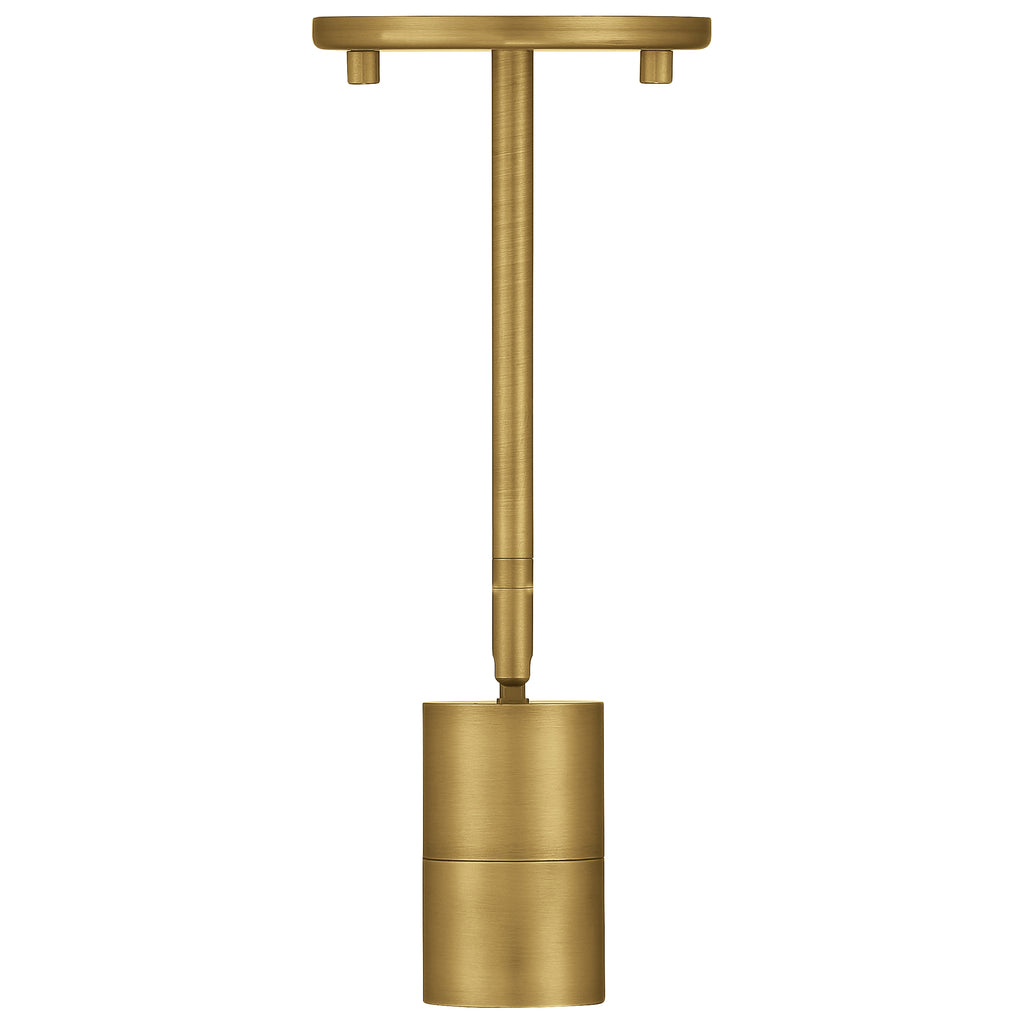 Cafe Dual Mount 1 Light LED Wall or Ceiling Spotlight, Antique Brushed Brass