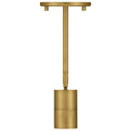 Cafe Dual Mount 1 Light LED Wall or Ceiling Spotlight, Antique Brushed Brass