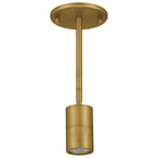 Cafe Dual Mount 1 Light LED Wall or Ceiling Spotlight, Antique Brushed Brass