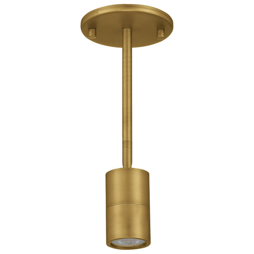 Cafe Dual Mount 1 Light LED Wall or Ceiling Spotlight, Antique Brushed Brass