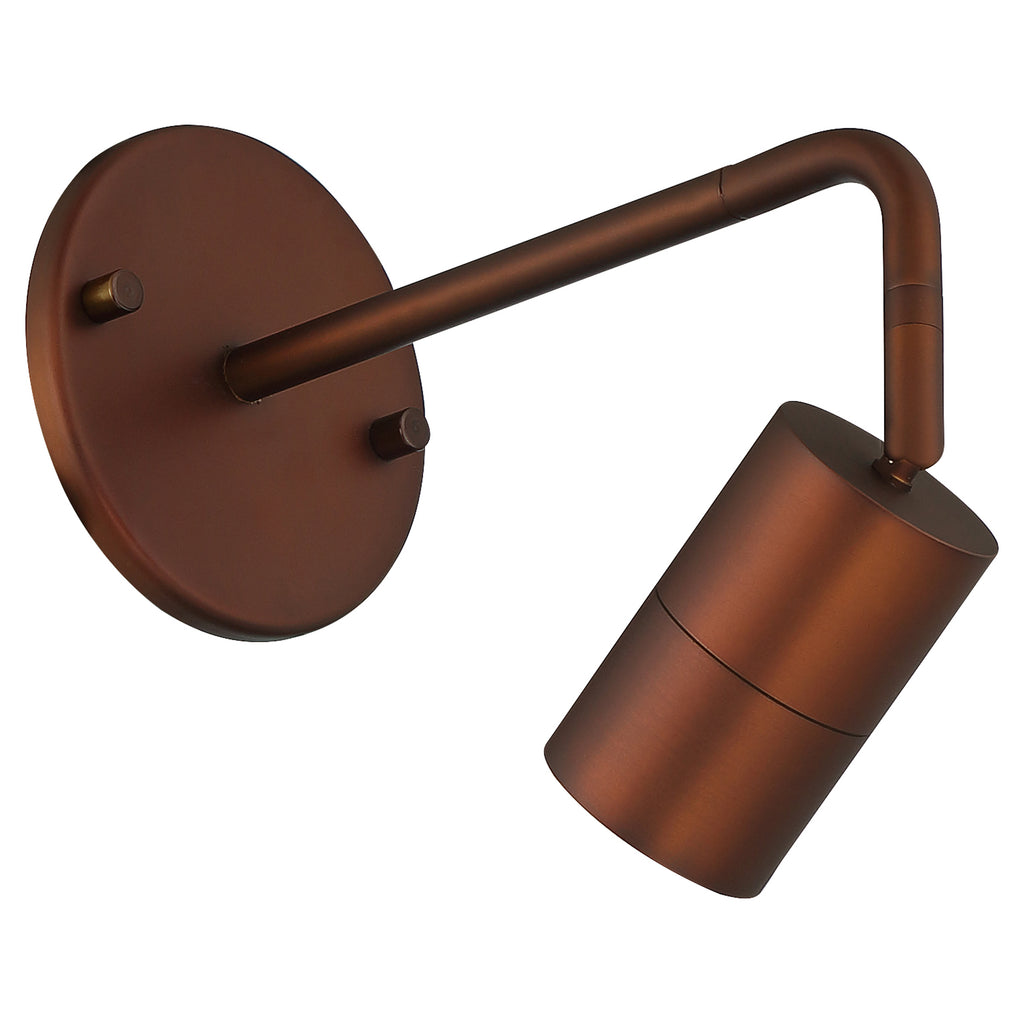 Cafe Dual Mount 1 Light LED Wall or Ceiling Spotlight, Bronze
