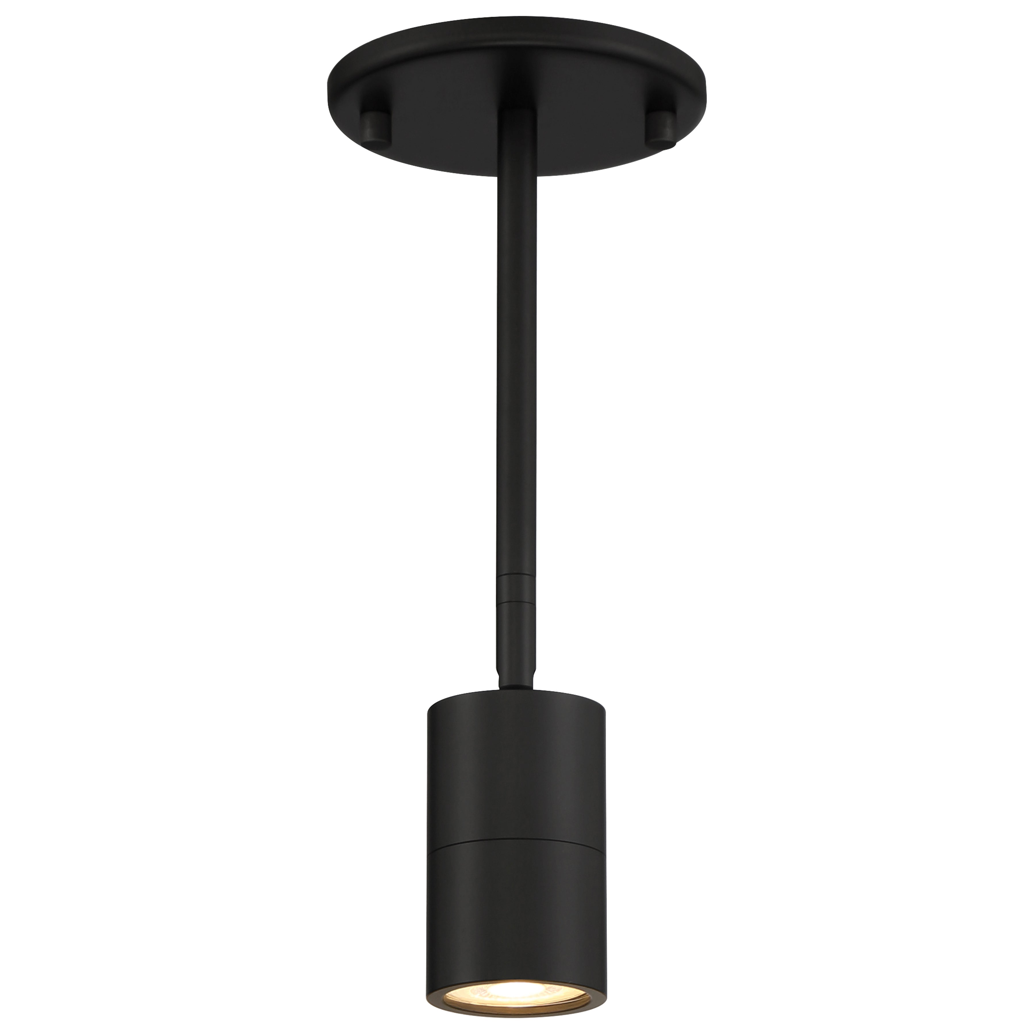 Cafe Dual Mount 1 Light LED Wall or Ceiling Spotlight, Matte Black