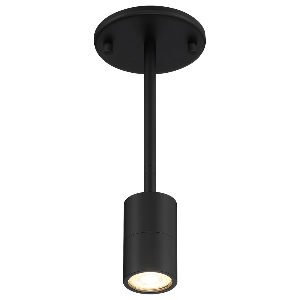 Cafe Dual Mount 1 Light LED Wall or Ceiling Spotlight, Matte Black