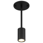 Cafe Dual Mount 1 Light LED Wall or Ceiling Spotlight, Matte Black