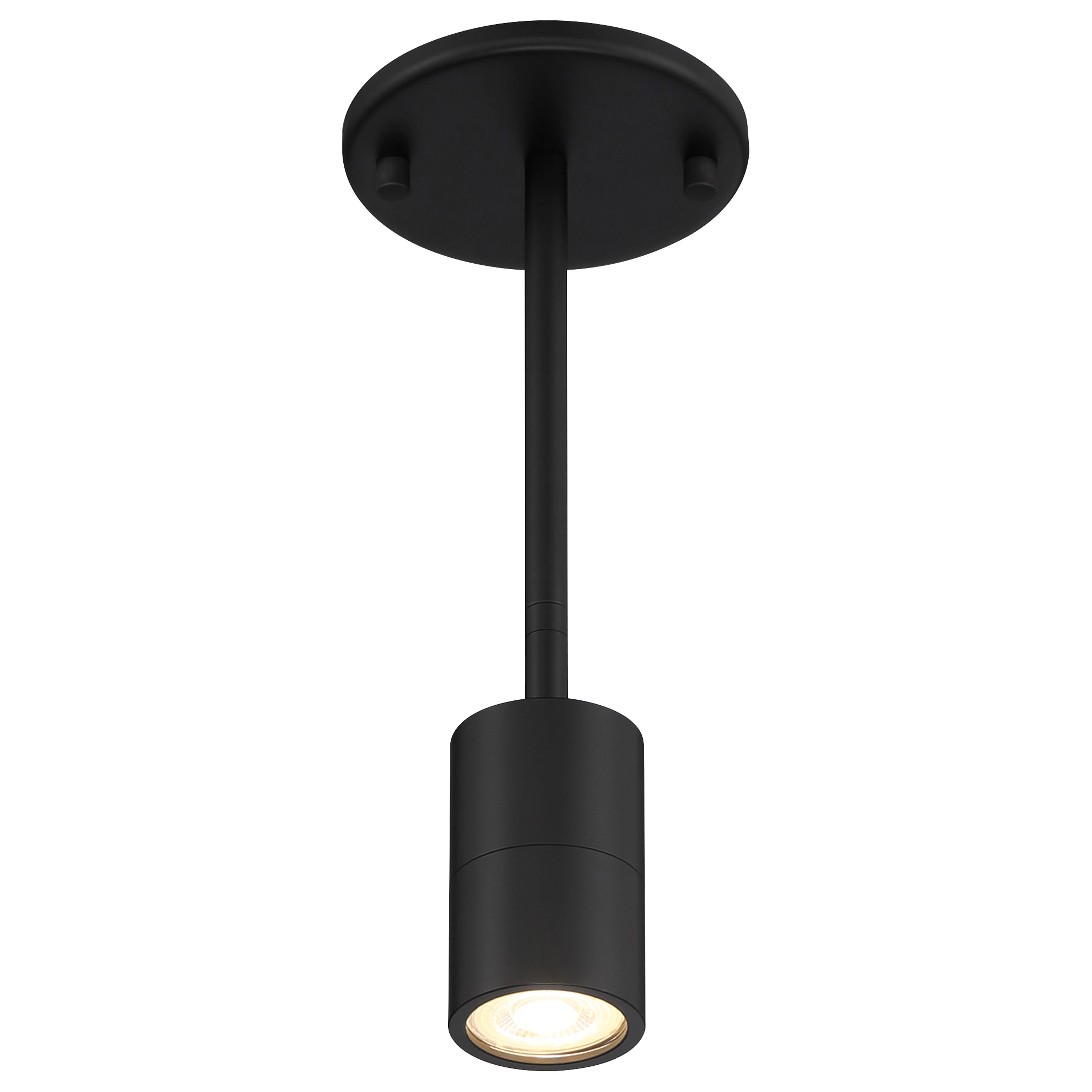 Cafe Dual Mount 1 Light LED Wall or Ceiling Spotlight, Matte Black