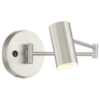 Austin LED Reading Light, Brushed Steel