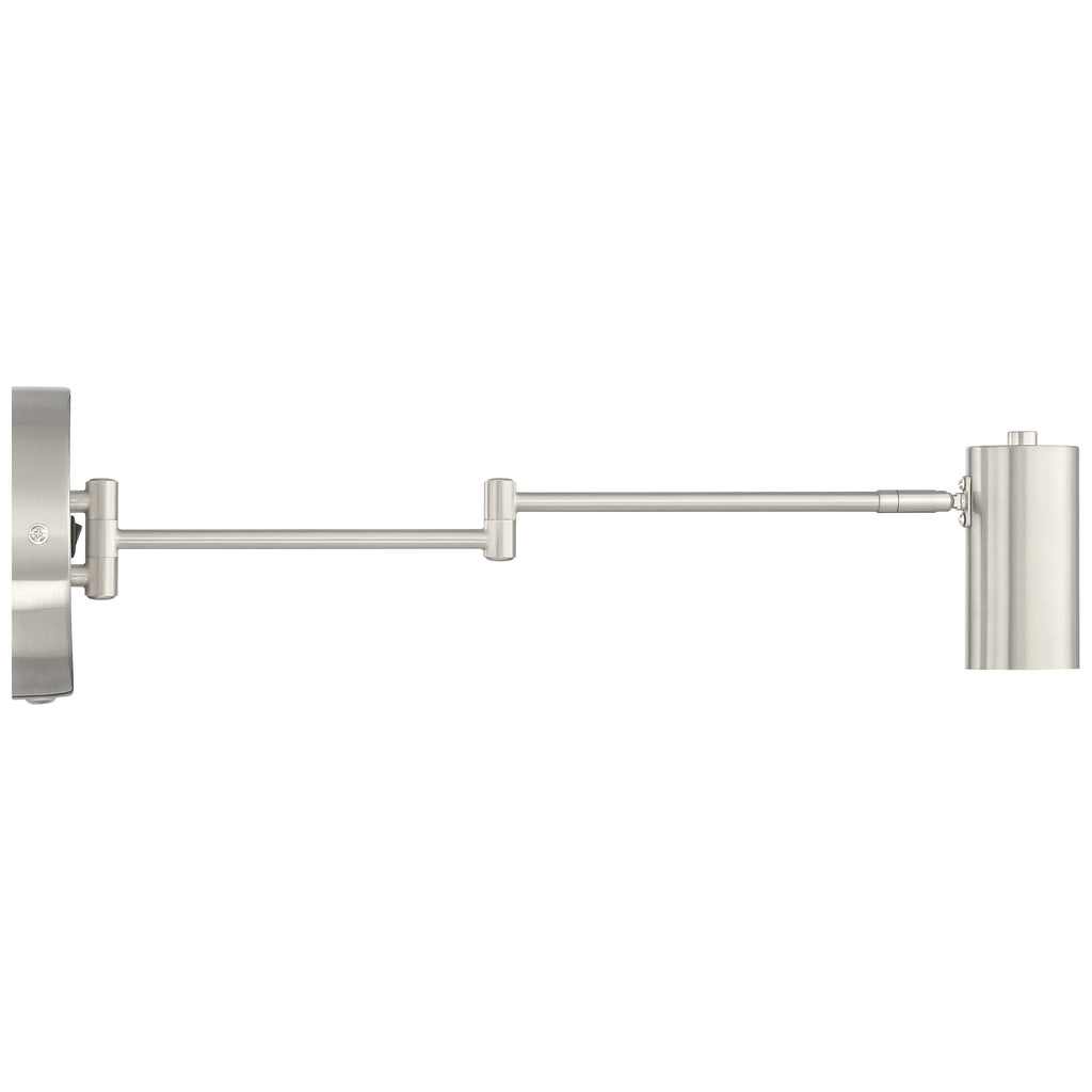 Austin LED Reading Light, Brushed Steel