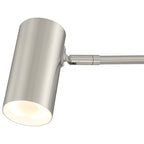 Austin LED Reading Light, Brushed Steel