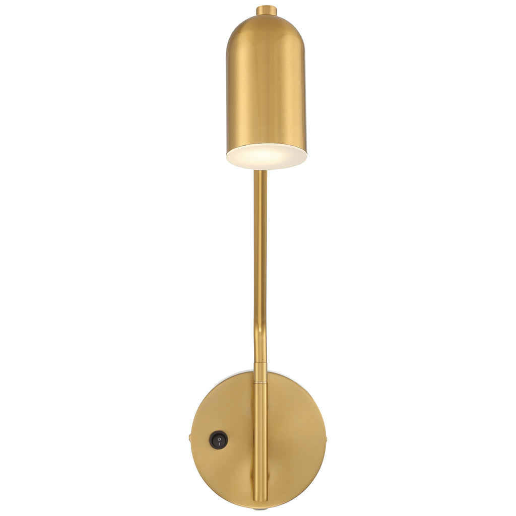 Lizbo LED Reading Light, Antique Brushed Brass