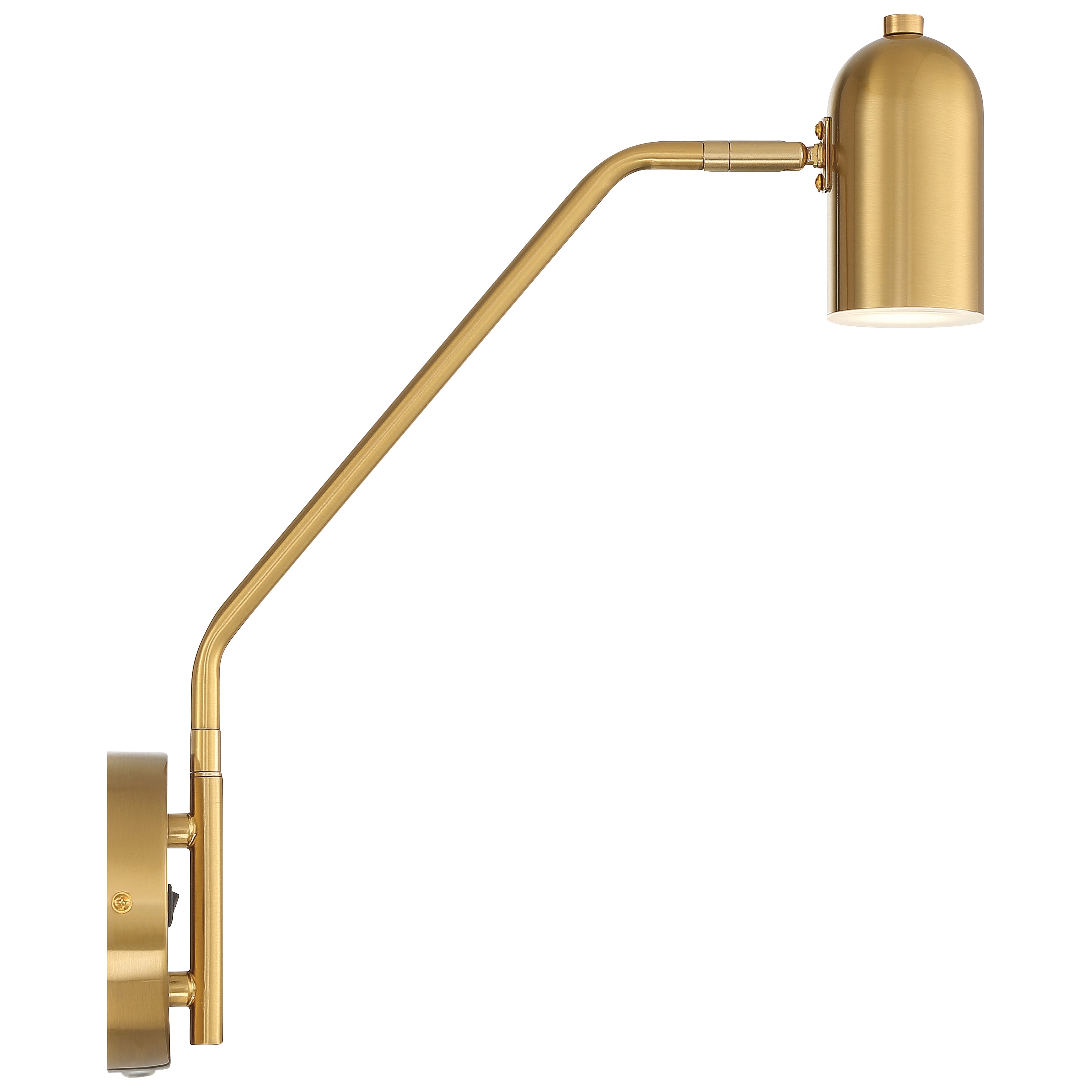 Lizbo LED Reading Light, Antique Brushed Brass