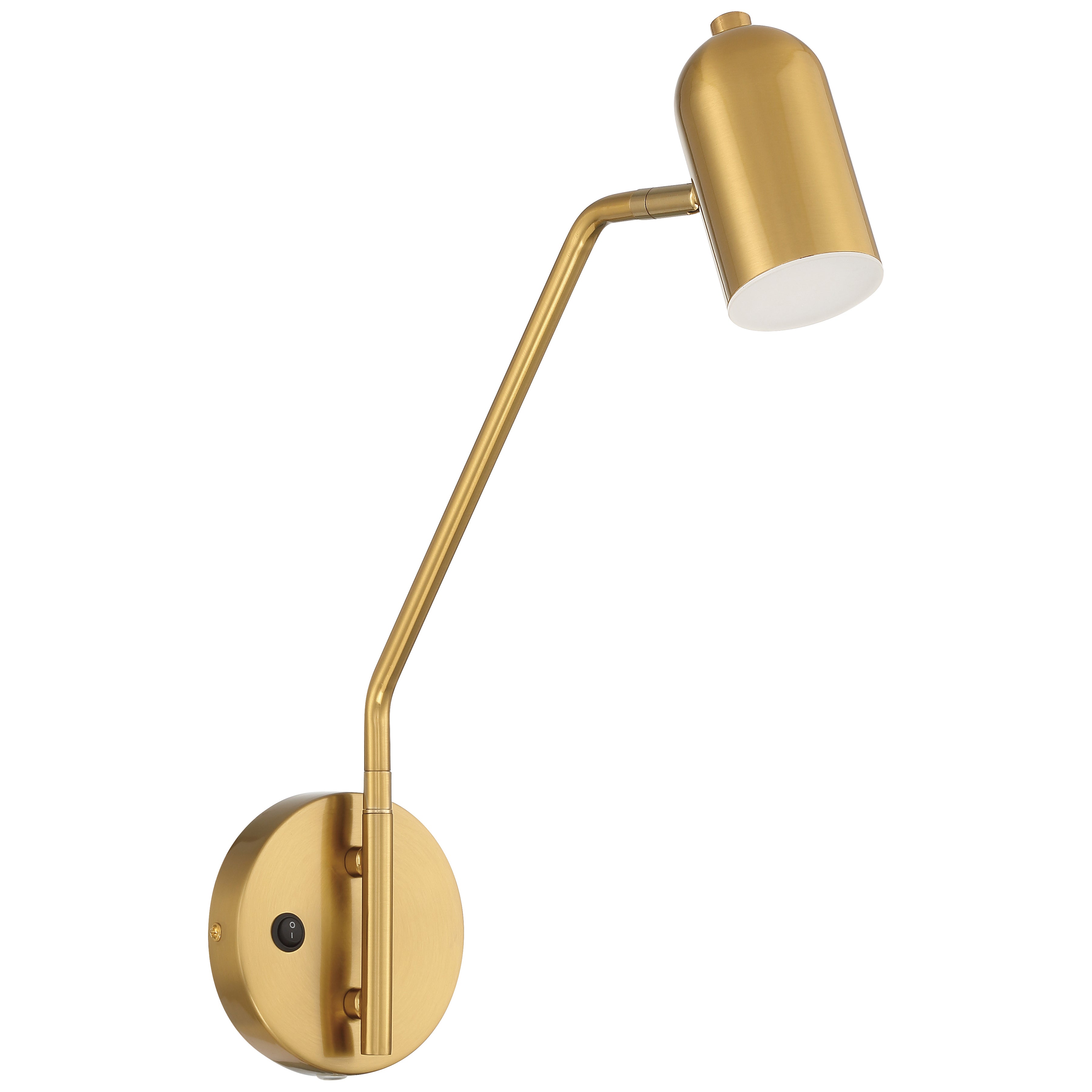 Lizbo LED Reading Light, Antique Brushed Brass
