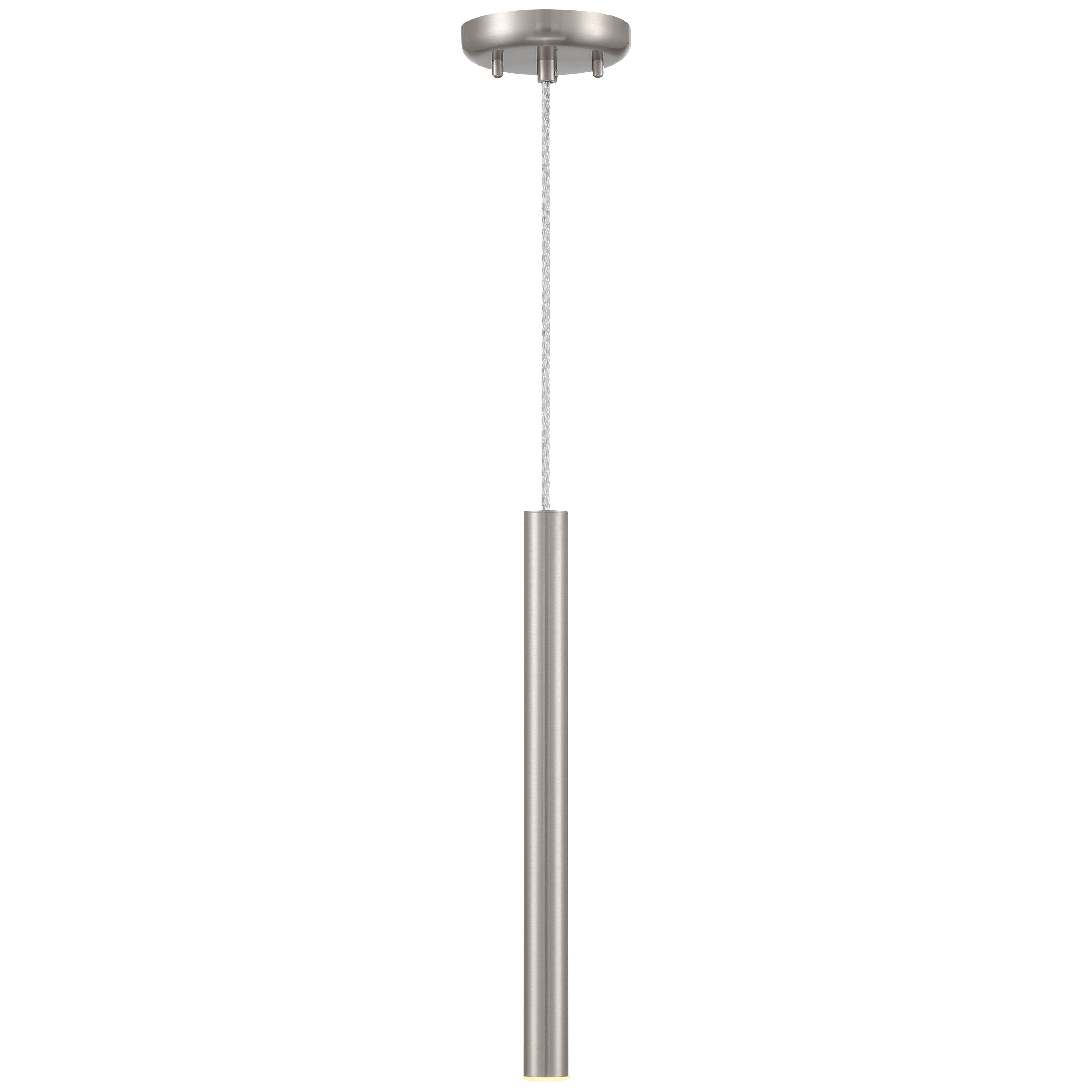 Pipeline LED Pendant, Brushed Steel