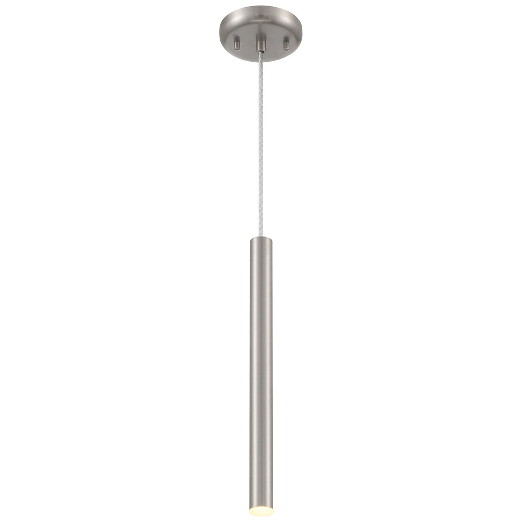 Pipeline LED Pendant, Brushed Steel