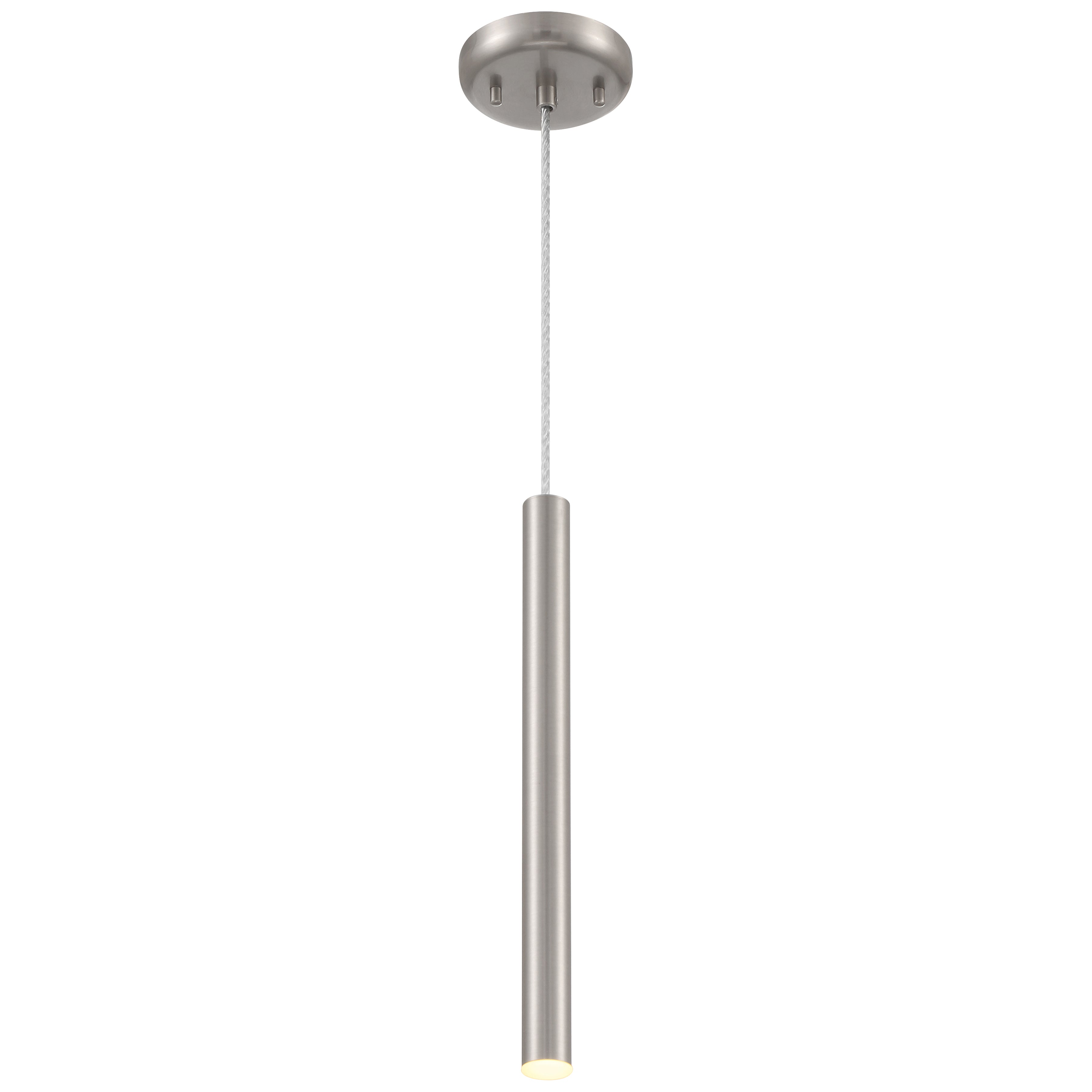 Pipeline LED Pendant, Brushed Steel