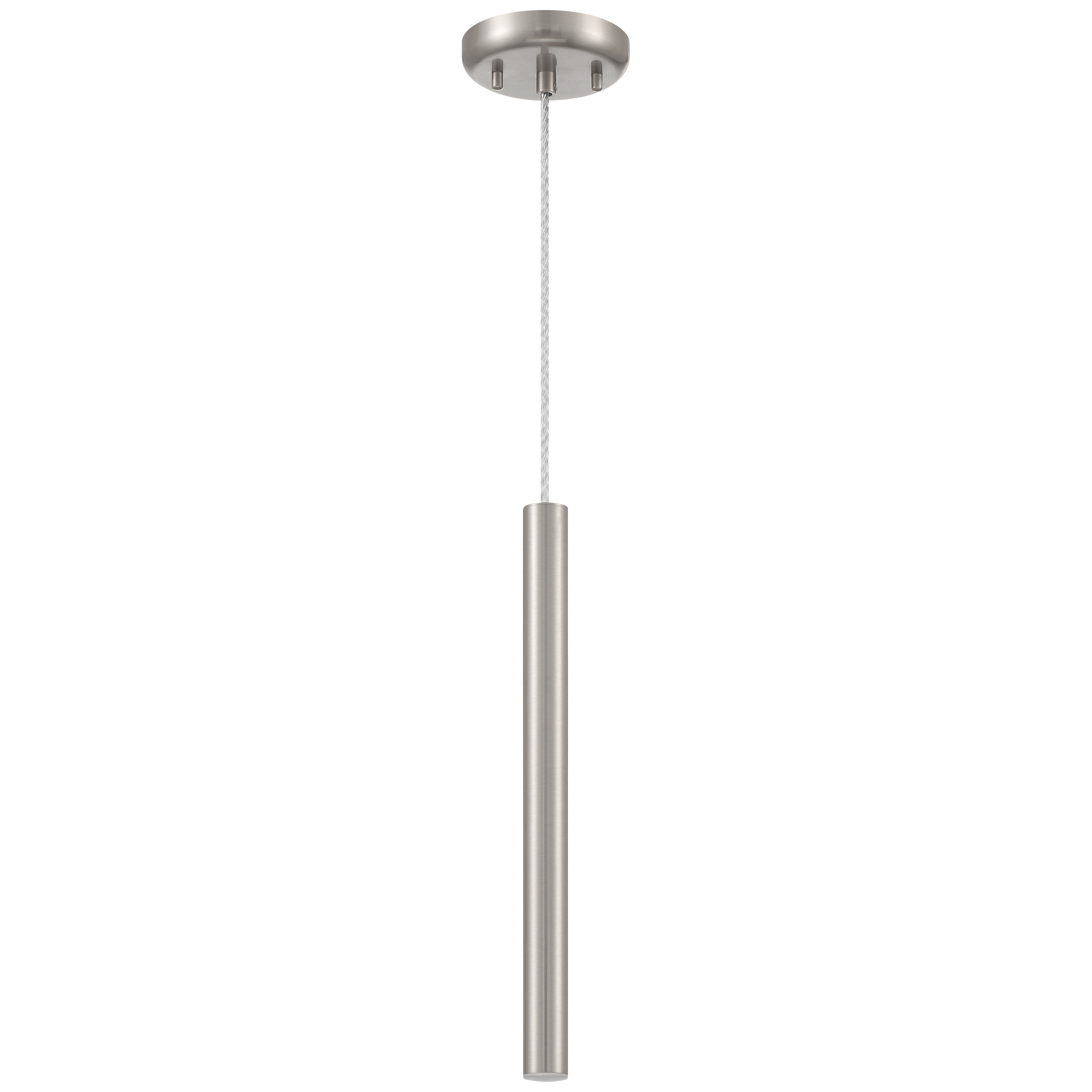 Pipeline LED Pendant, Brushed Steel