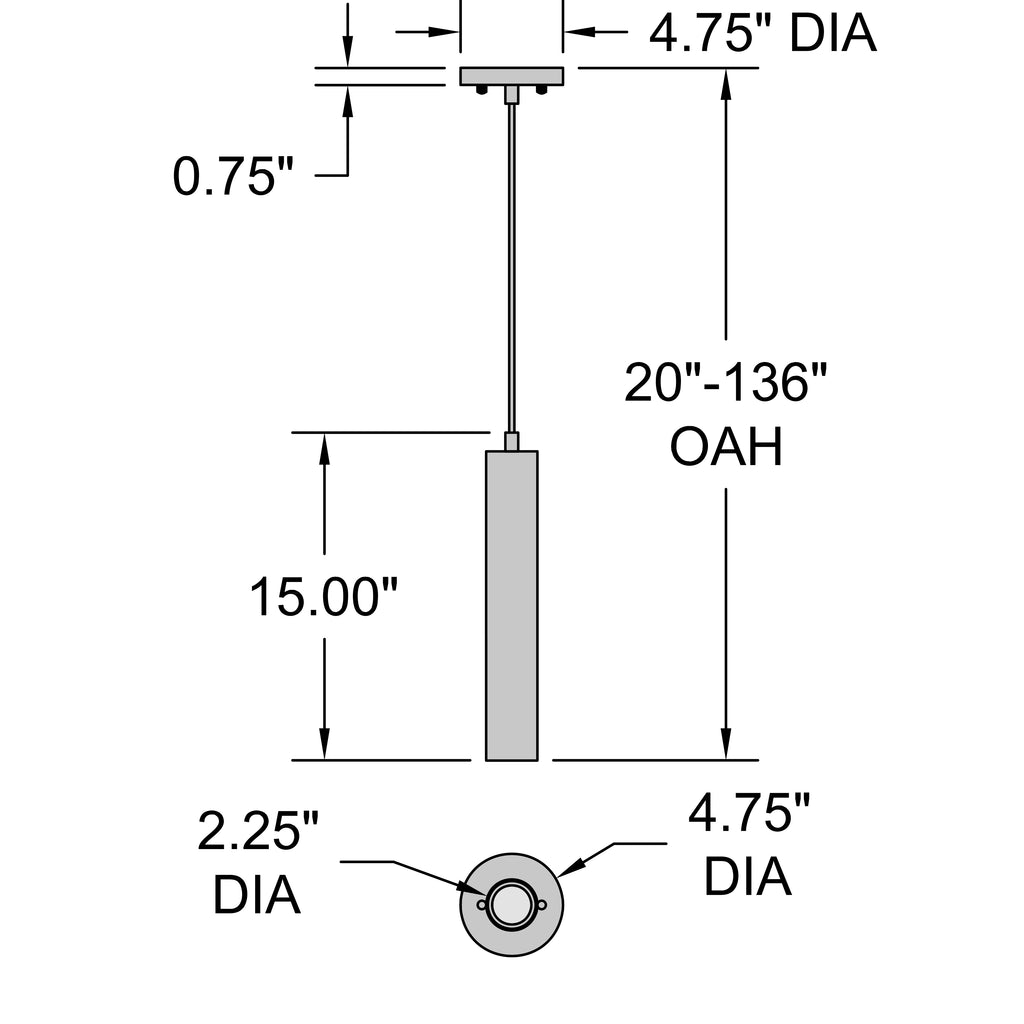 Access Lighting Rex 1 Light LED Pendant, image 7