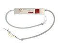 Rectangular 32W Selectable 2x2 LED recessed panel with attached flexible conduit and exposed colored wires, labeled “GradeONE” on the top.