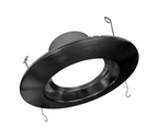 10W LED Recessed Fixture (DCR), 3000K, Black