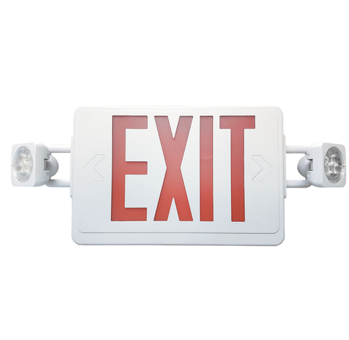 GradeONE 3W LED Exit Sign & Emergency Light Combo — White, image 2