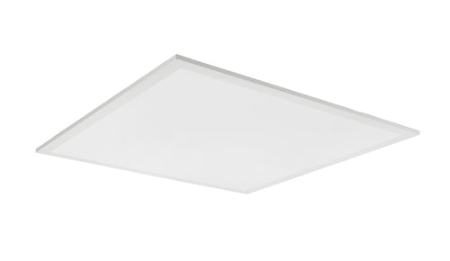 GradeONE 32W Selectable 2x2 LED Recessed Panel with a white frame, viewed from a slightly lower angle against a white background.