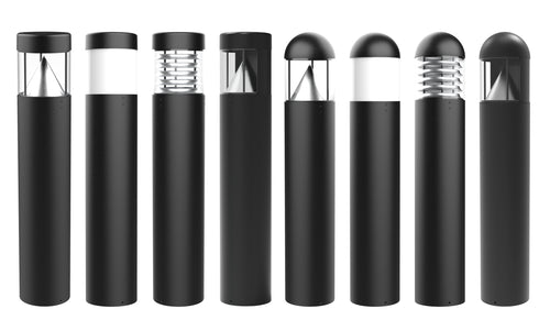 18W Selectable LED Bollard Light (SKU FX8BLD18SW/42RCN/8CCT3/BK)