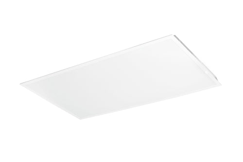 A 40W Selectable 2x4 LED Backlit Panel (GKOPLG2) by GKOLED, rectangular and white, is shown from a slight angle against a white background.