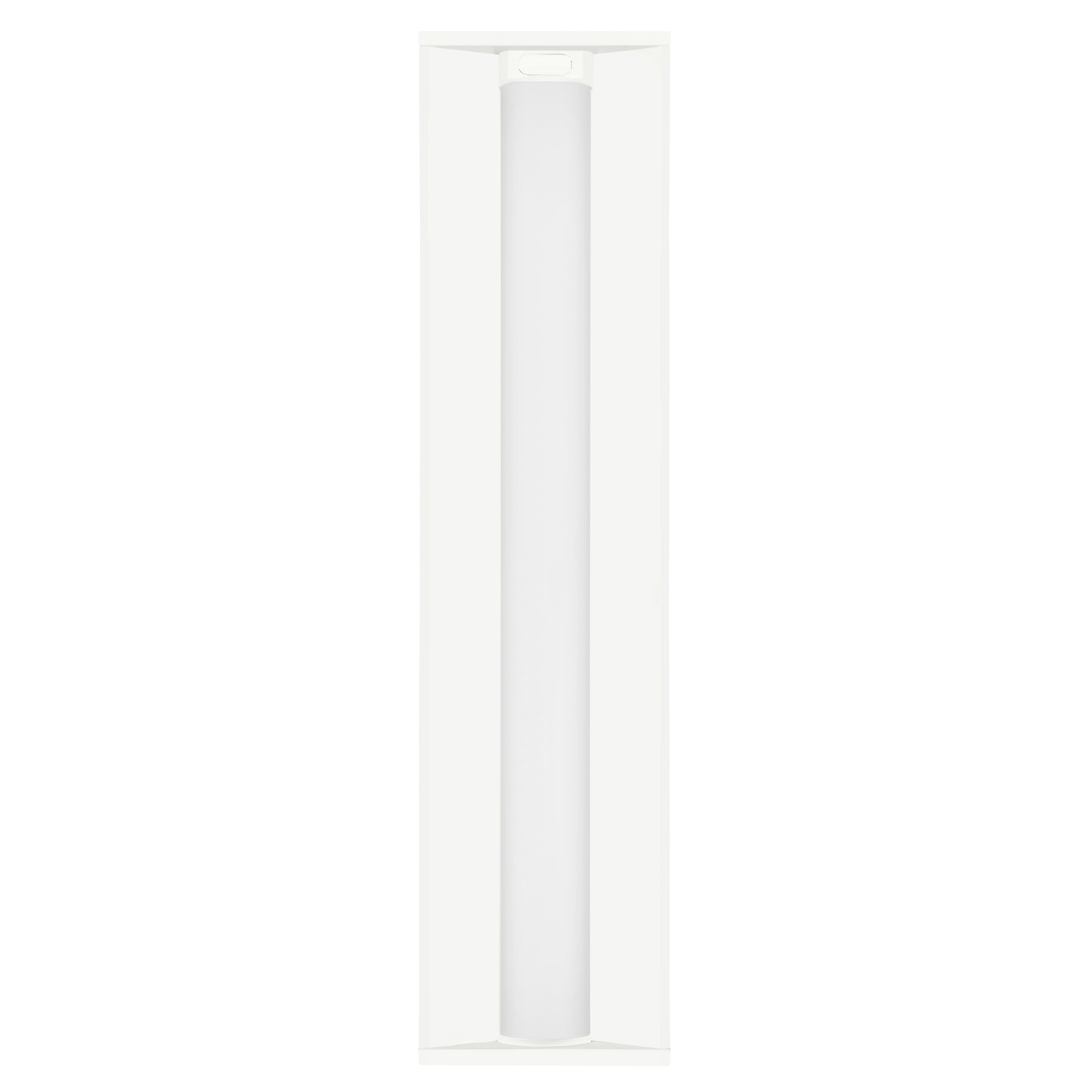 GKOLED 30W Selectable LED Recessed Panel — 1x4, a rectangular white ceiling fixture featuring a central long cylindrical bulb, as seen from directly below.