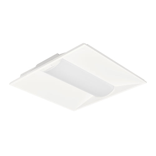 GKOLED 30W Selectable LED Recessed Panel (2x2) fixture featuring a central frosted panel, viewed from a low angle against a white background.