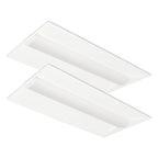 Two GKOLED 35W Selectable LED Recessed Panel 2x4 fixtures with white diffusers, shown on a white background.