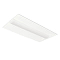 GKOLED 35W Selectable LED Recessed Panel — 2x4, rectangular white ceiling fixture featuring a curved, recessed center, shown at an angle against a white background.