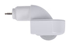 IP65 PIR motion sensor with AUX base, featuring detection range up to 45ft in