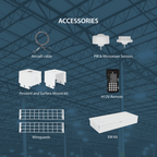 459W LED Suspended Fixture, Medium (HML1), 5000K, White, 66,850 lm