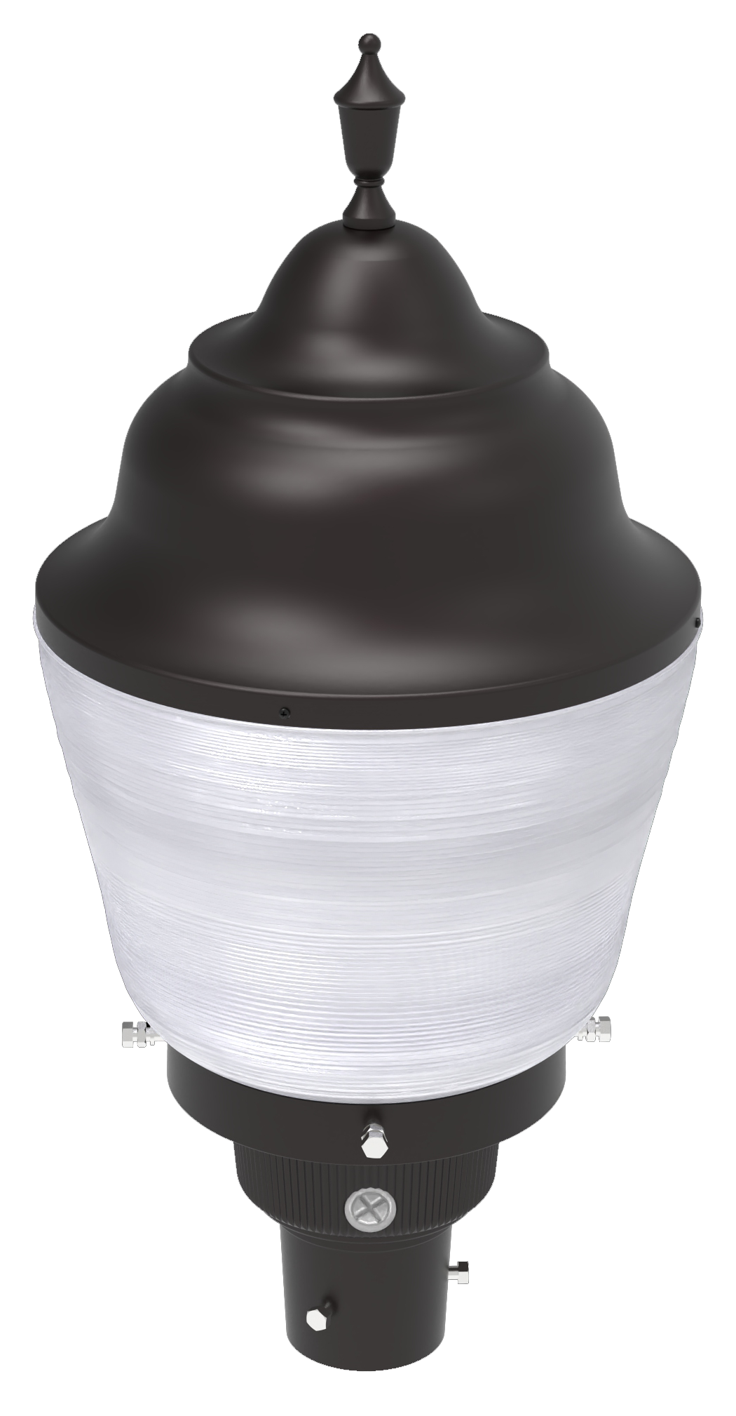 GradeONE 70W Selectable LED Acorn Post-Top — Type V — Black Cap