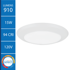 15W Selectable LED Surface Mount Fixture