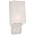 Décor 2 Light Indoor LED Address Light with Braille, Brushed Steel