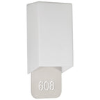 Décor 2 Light Indoor LED Address Light with Braille, Brushed Steel