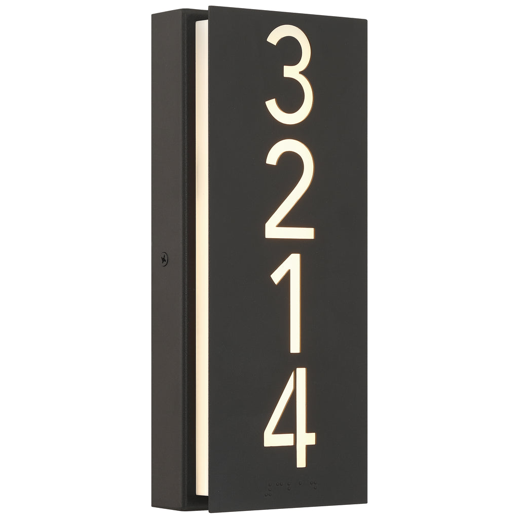 Numero Braille Indoor LED Address Light with Braille