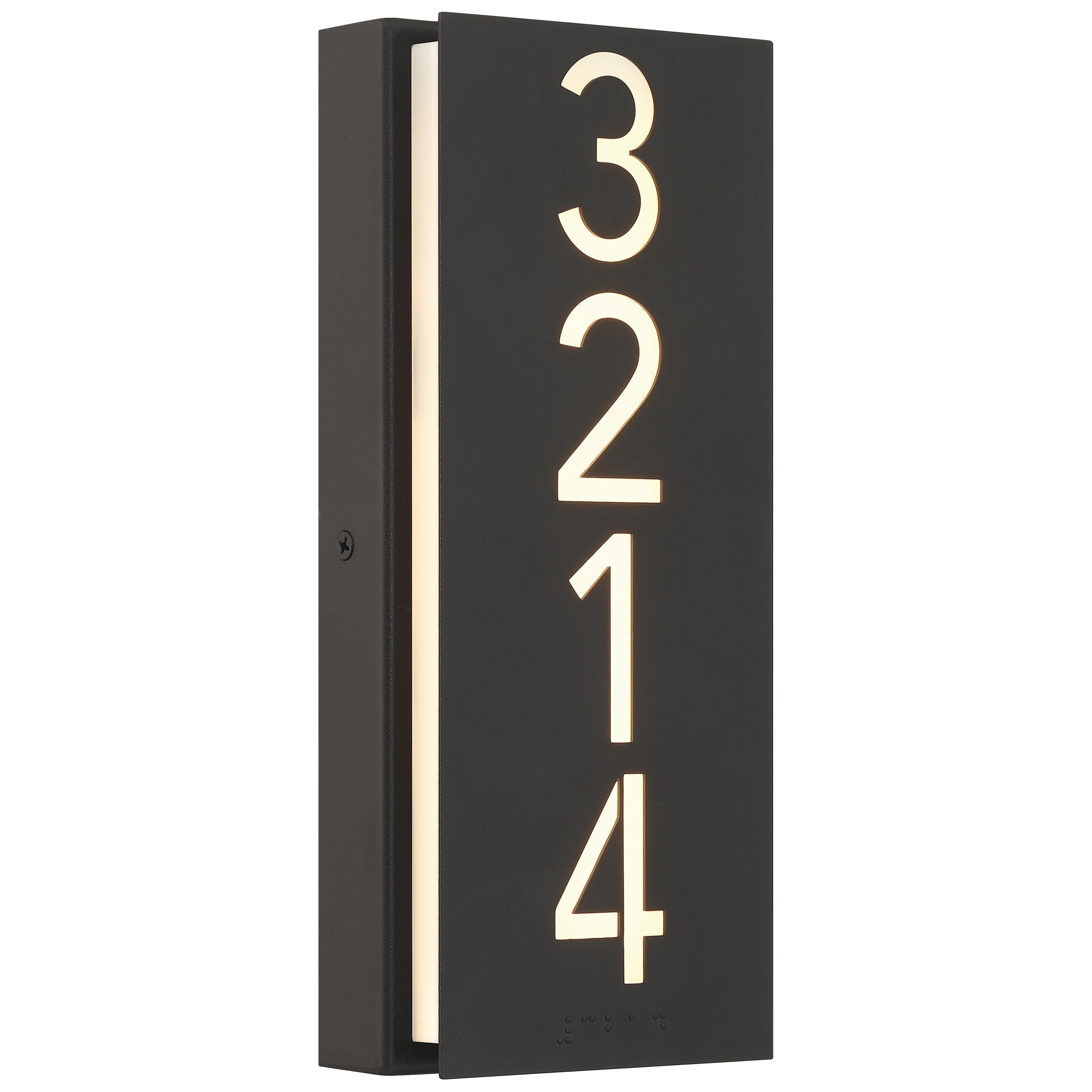 Numero Braille Indoor LED Address Light with Braille