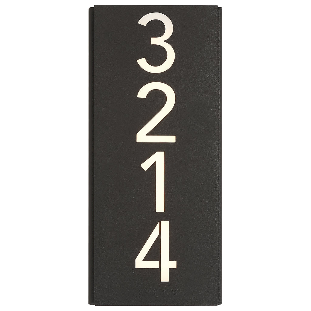 Numero Braille Indoor LED Address Light with Braille