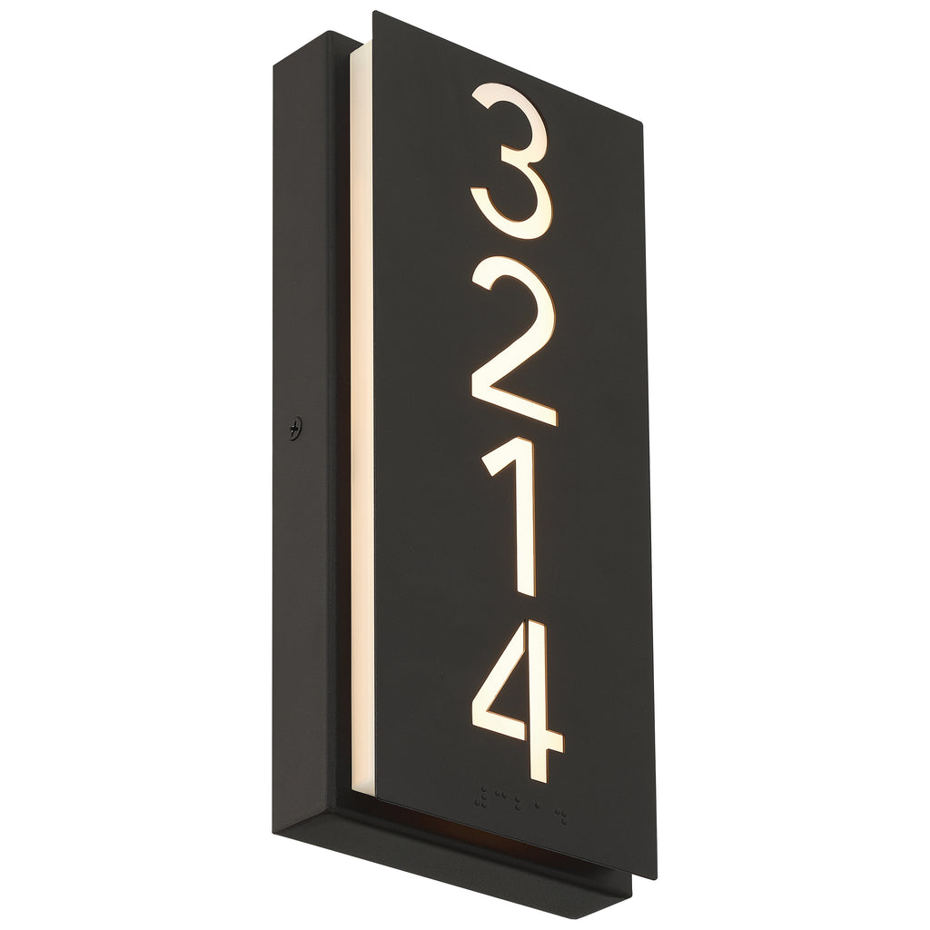 Numero Braille Indoor LED Address Light with Braille