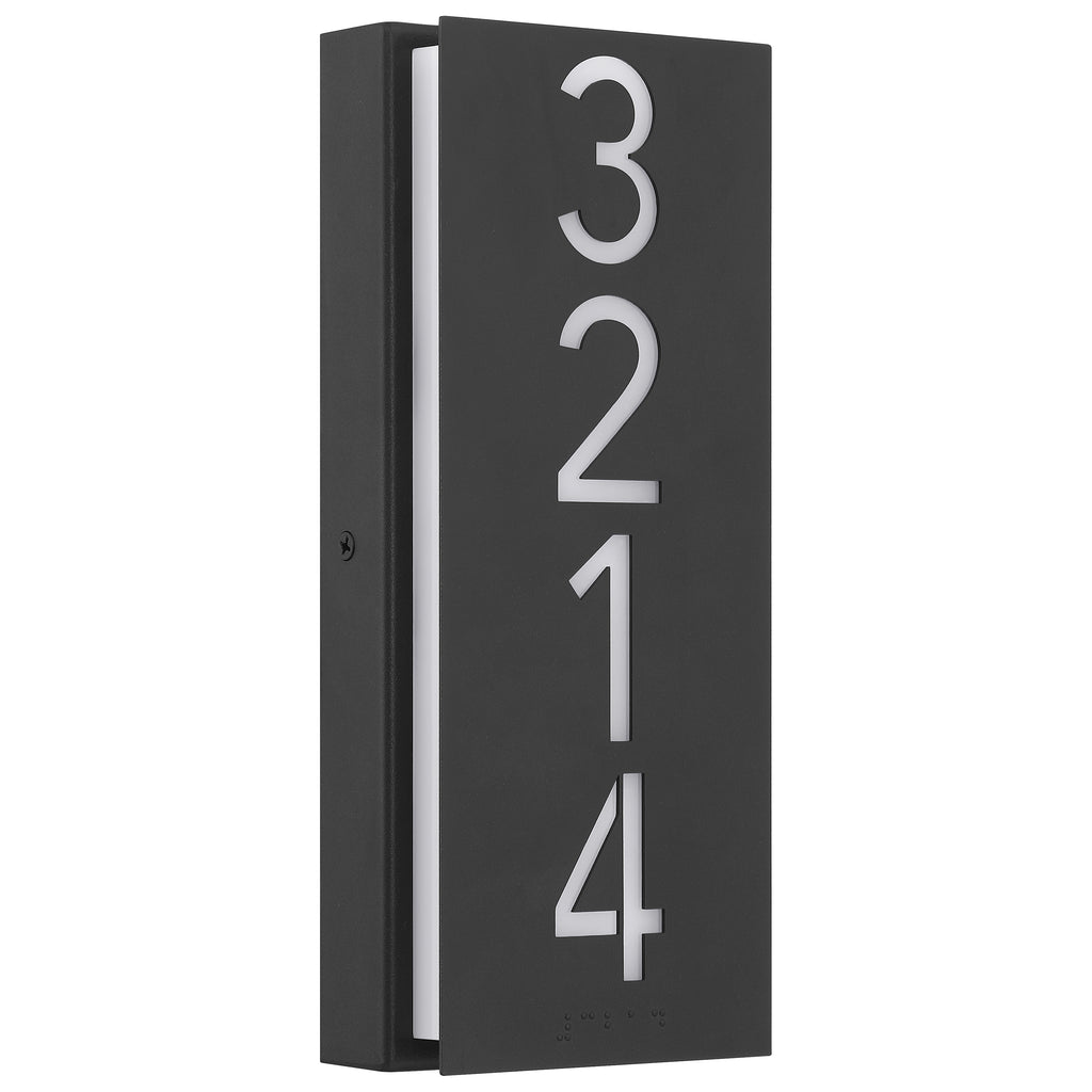 Numero Braille Indoor LED Address Light with Braille