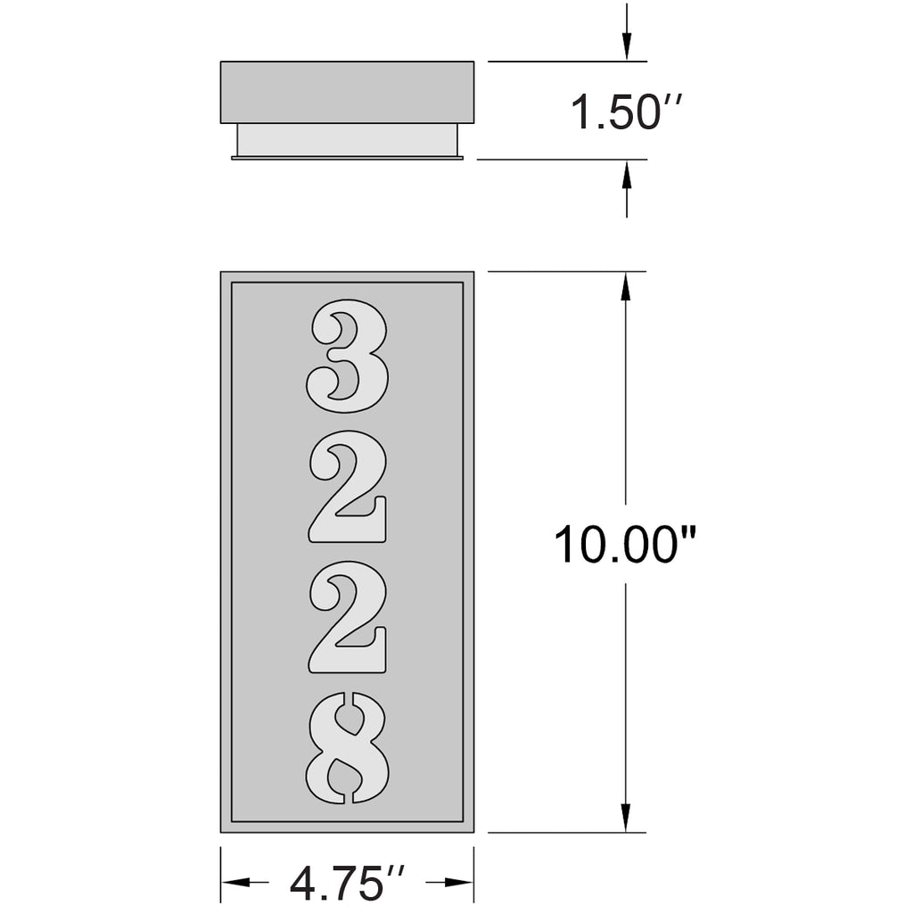 Access Lighting Numero Indoor LED Address Light, image 8