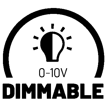 0–10V dimmable