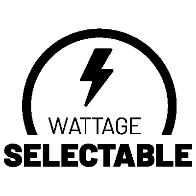 Wattage selectable